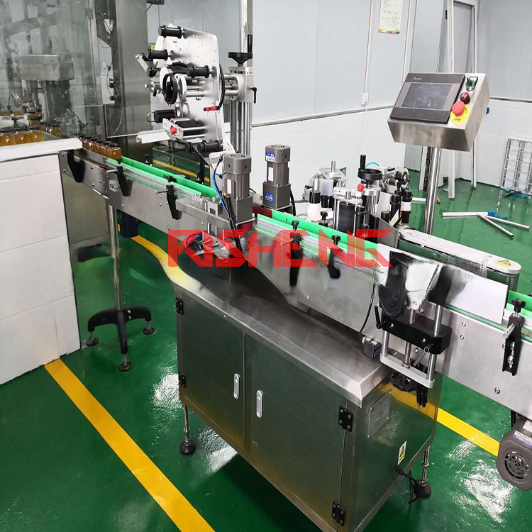 Automatic honey filling, capping and labelling machine line