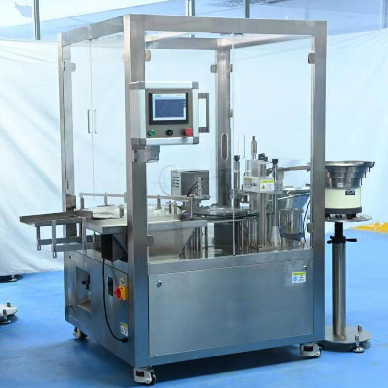 Full-automatic syringe bottle filling and locking machine(powder, liquid)