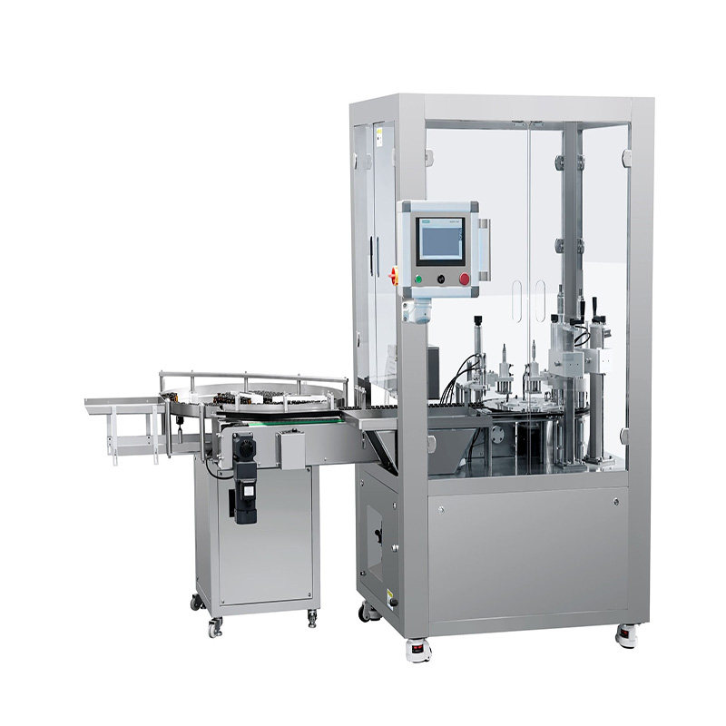 Full-automatic syringe bottle filling and locking machine 2(powder, liquid)