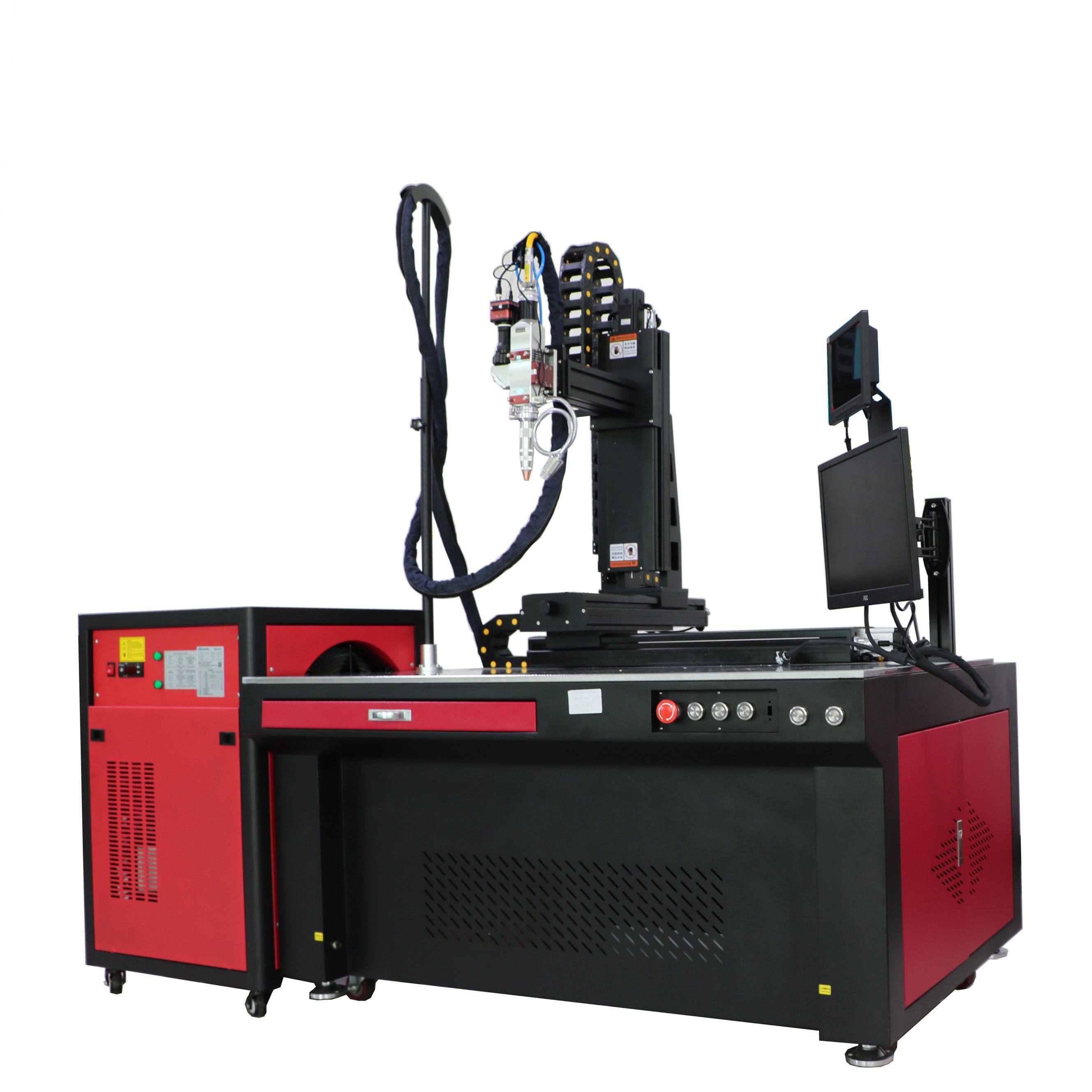 Continuous automatic fiber laser welding machine