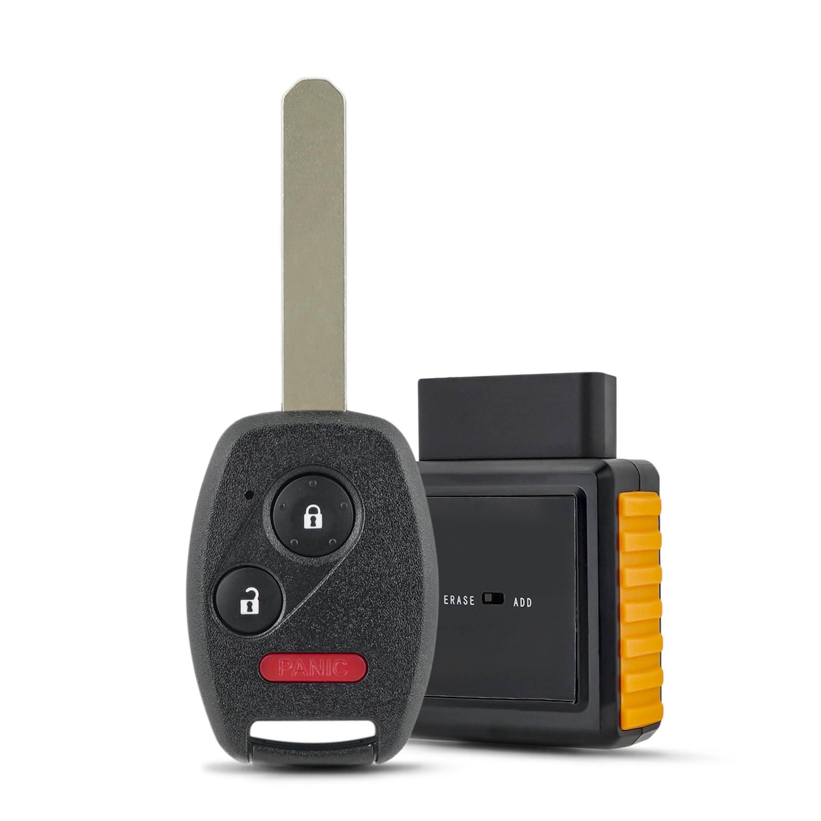 Car Key Fob Replacement Remote Key Kit for Honda Civic 2006 2007 2008 2009 2010 2011 Civic LX , Honda Odyssey 2011-2014 Keyless Entry Remote N5F-S0084A, N5FS0084A