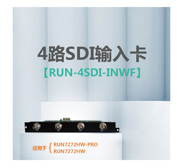 4路SDI输入卡   RUN-4SDI-INWF