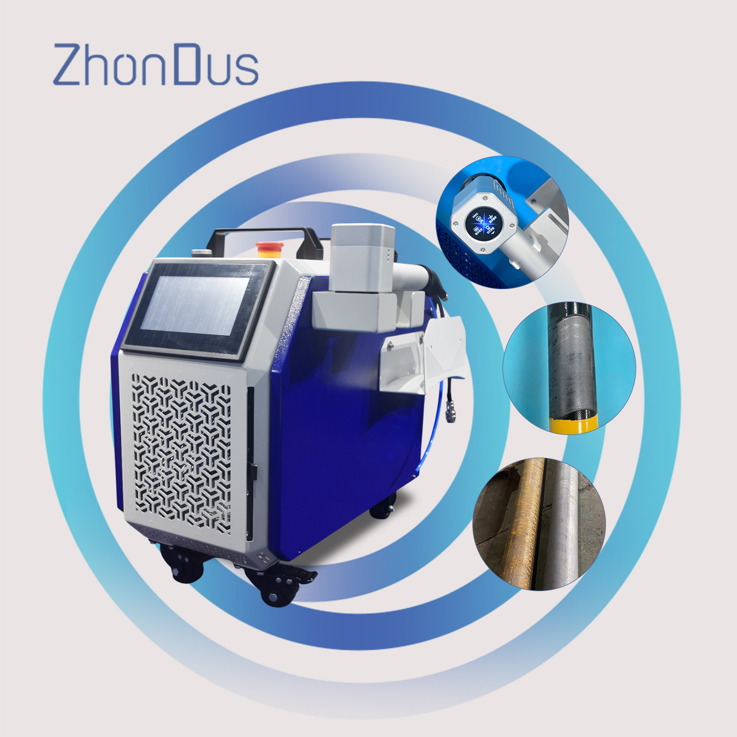 New Model 200W/300W Pulsed Portable Handheld Laser Cleaning Equipment