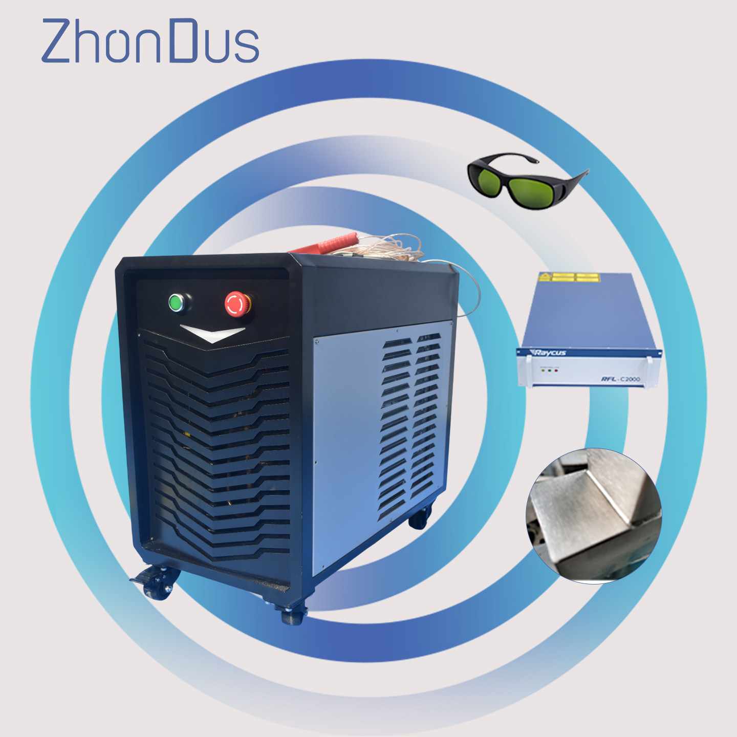 Refrigerant laser welding machine