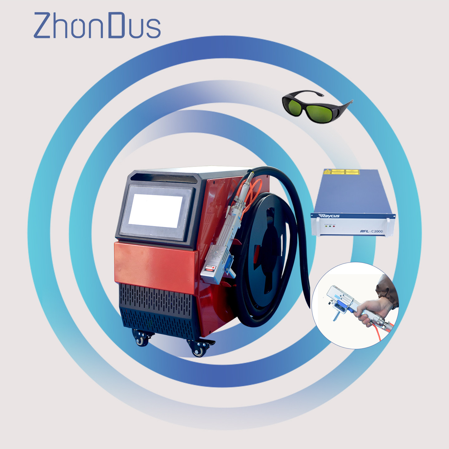 1500W/2000W Air-Cooled Laser Cleaning Machine