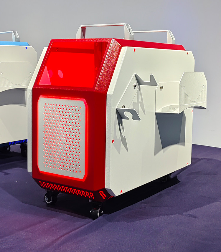 Enclosure components for air-cooled laser welding machines