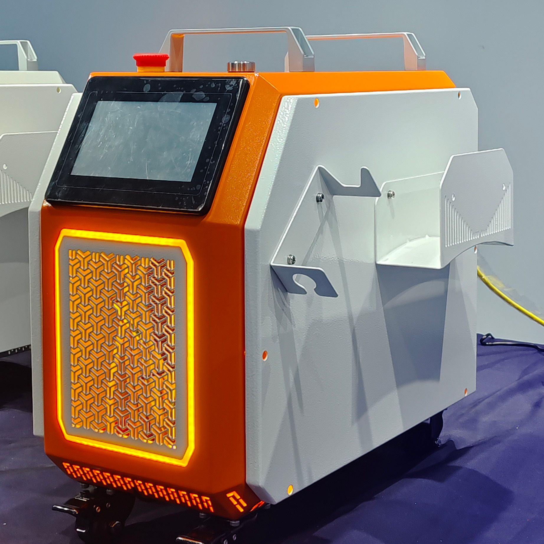 Enclosure components for air-cooled laser welding machines