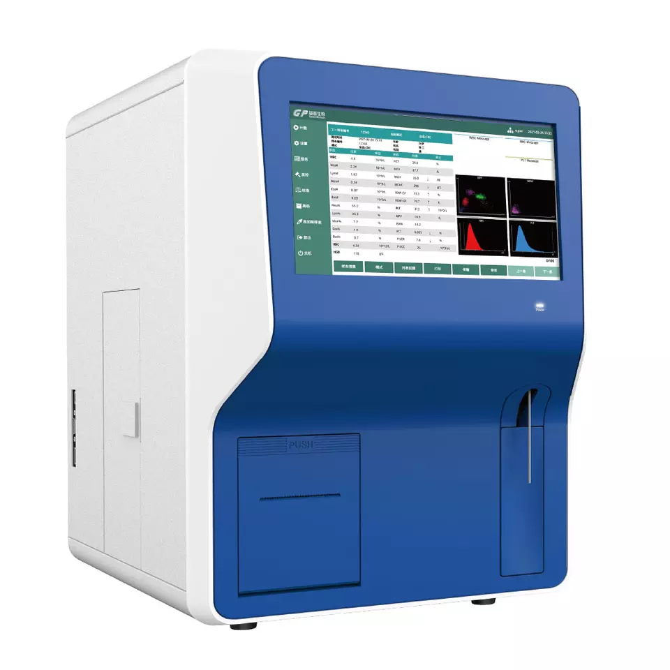 Clinical Analytical Instruments Touch Screen Automated open system human 5-part hematology analyzer for laboratory