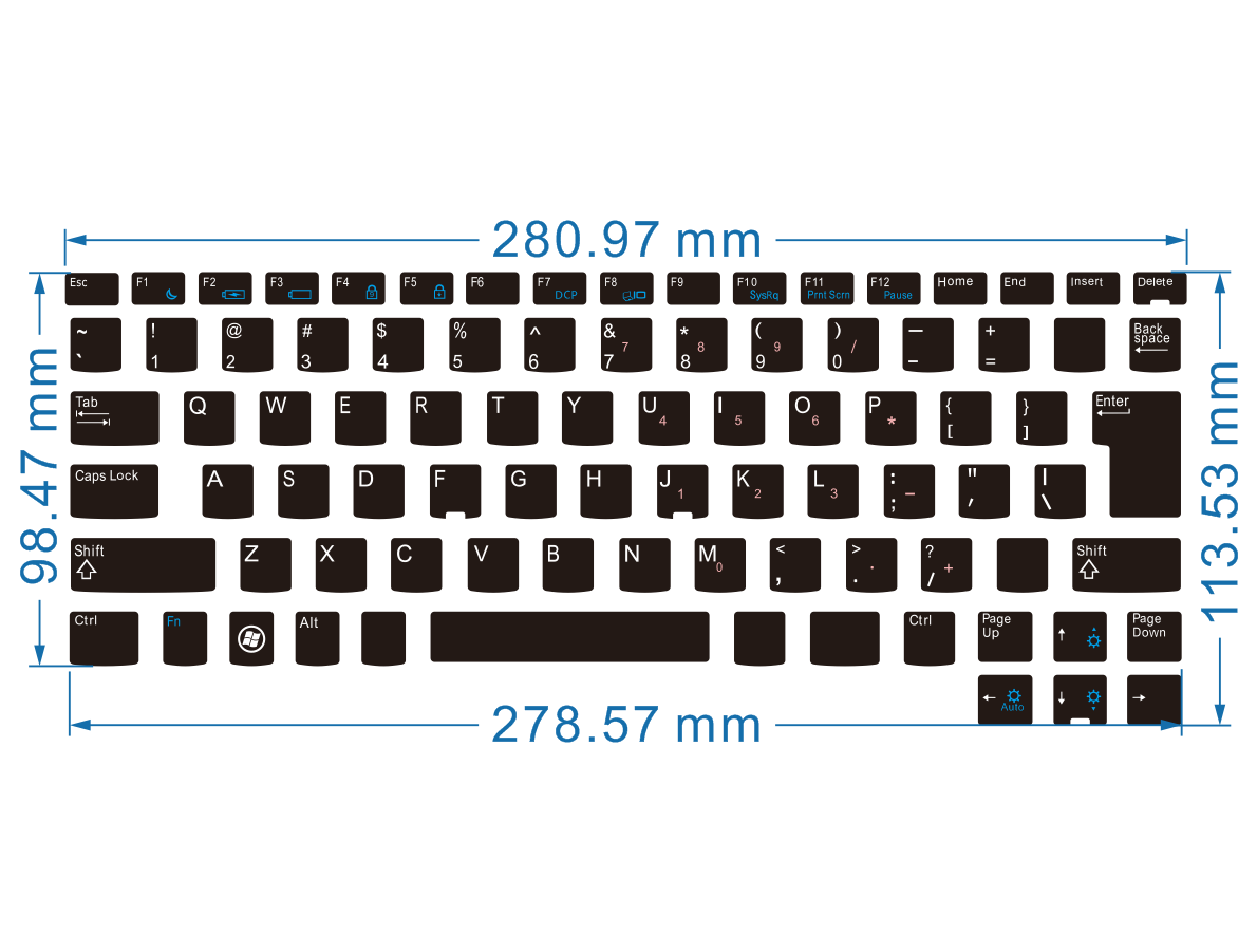 E4200日转英键盘贴