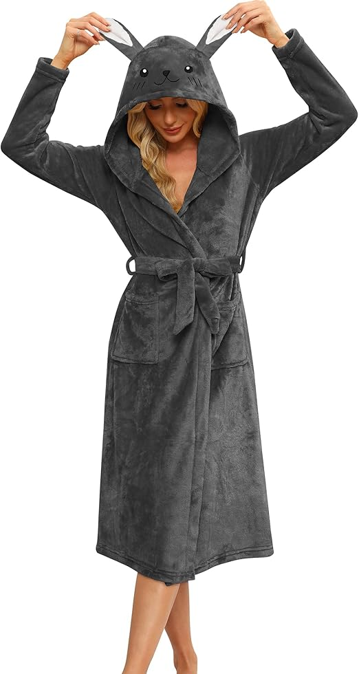 动物头浴袍