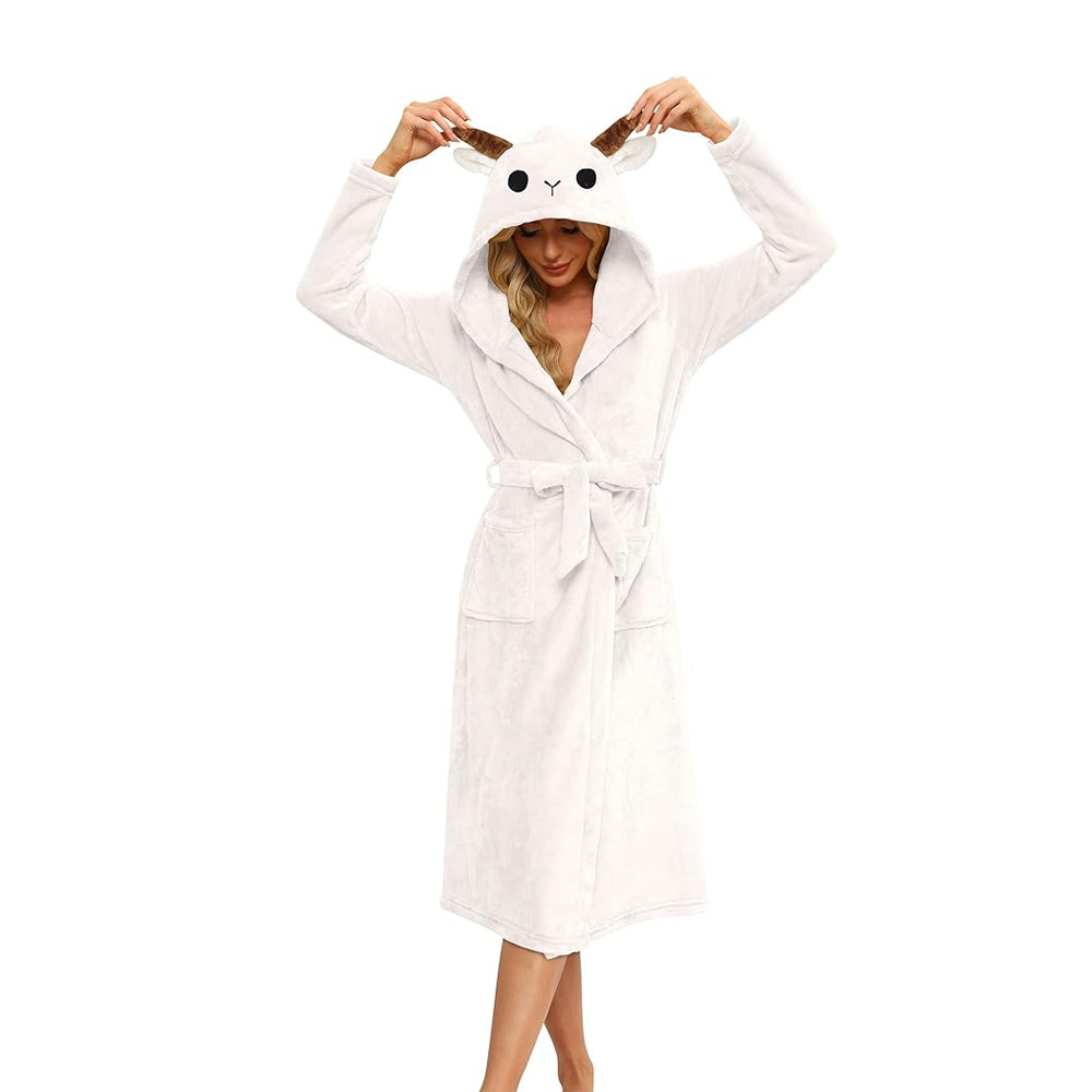 动物头浴袍