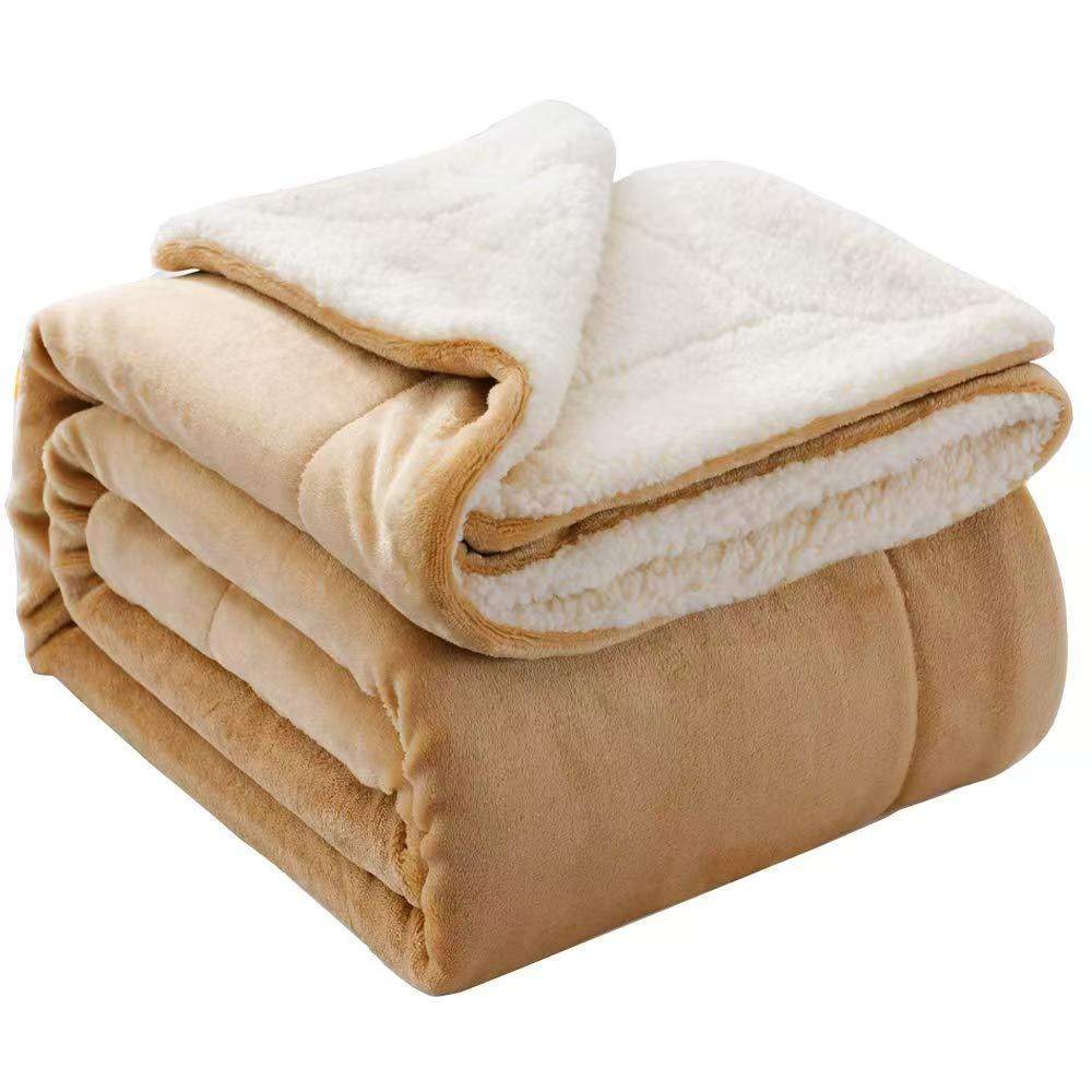 Milk flannel double-layer blanket