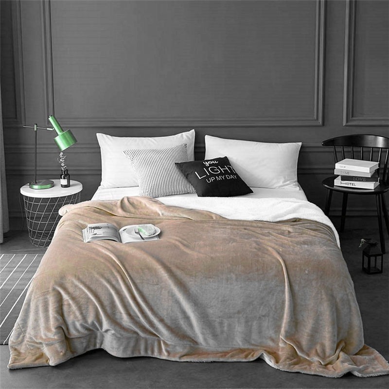 Milk flannel double-layer blanket