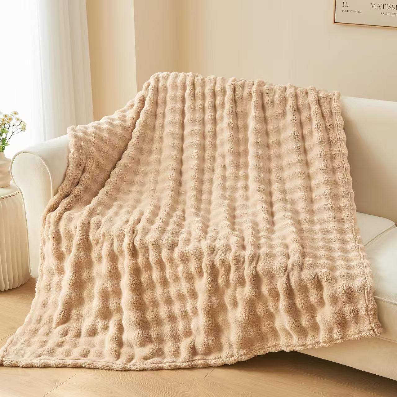 Flannel bubble blanket