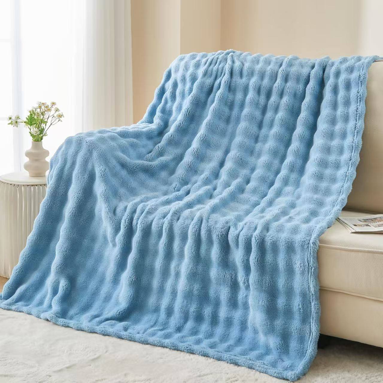 Flannel bubble blanket