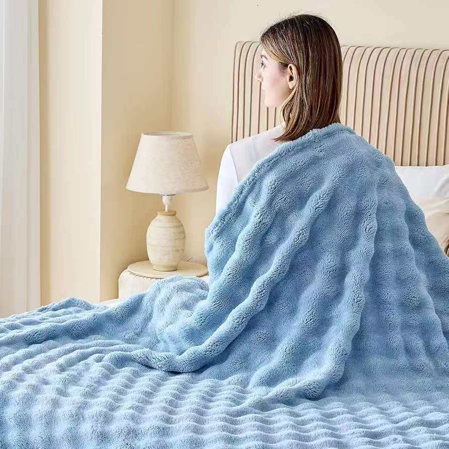 Flannel bubble blanket