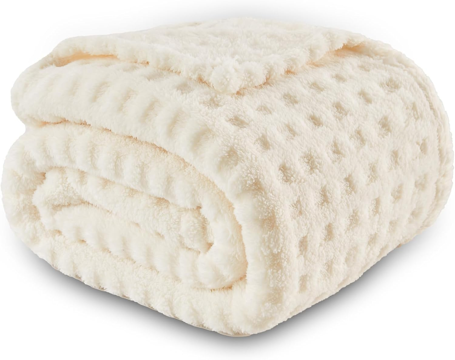 Checkered jacquard blanket