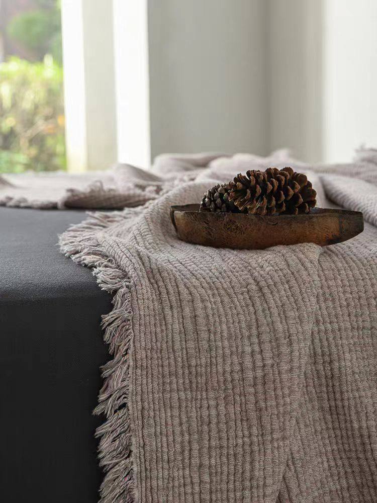 Color woven wrinkled fabric