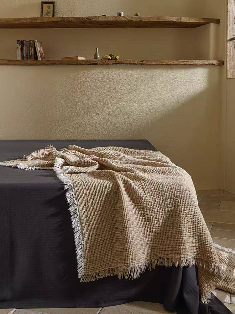 Color woven wrinkled fabric