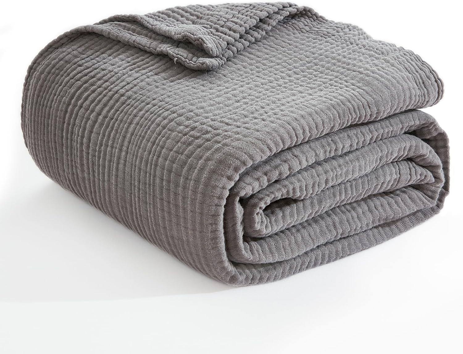 Plain 6-layer wrinkled cloth blanket