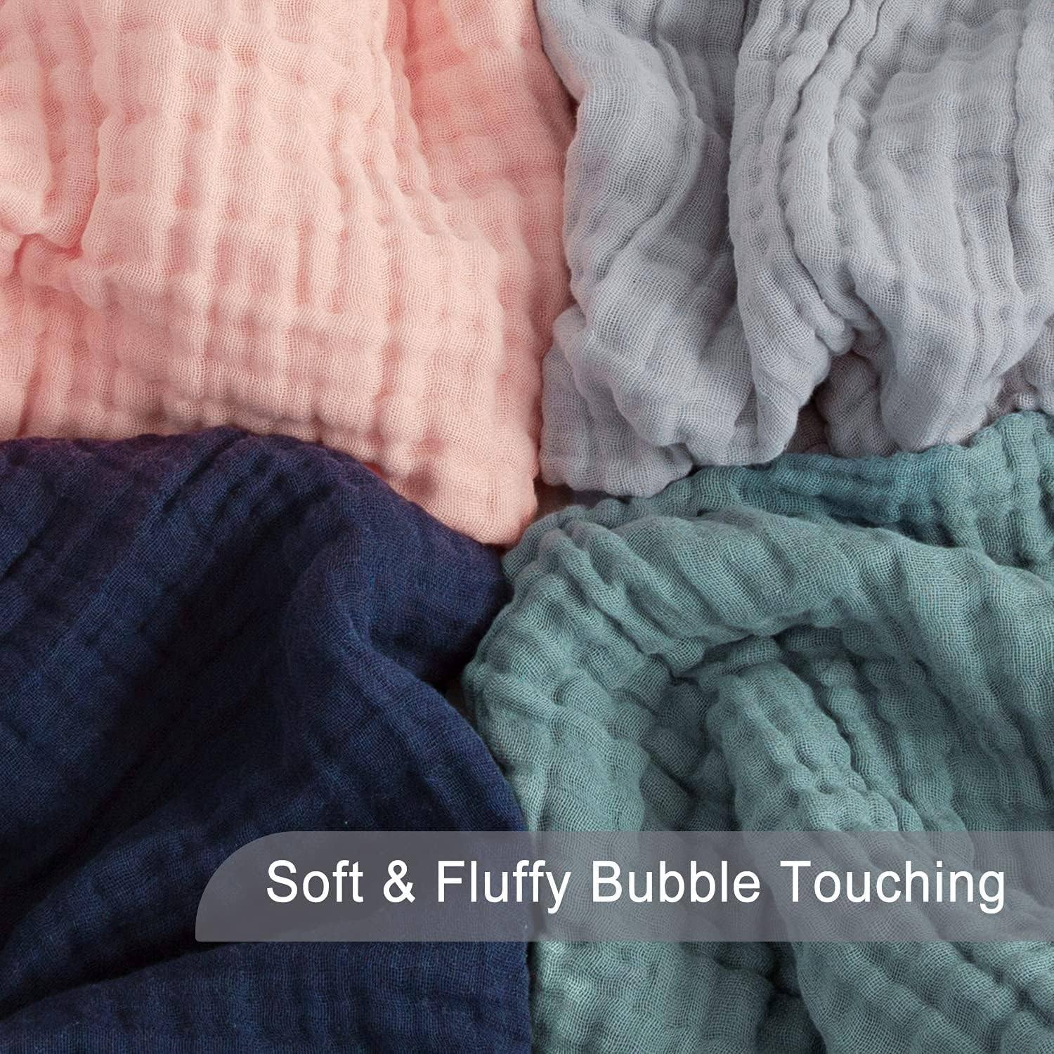 Plain 6-layer wrinkled cloth blanket