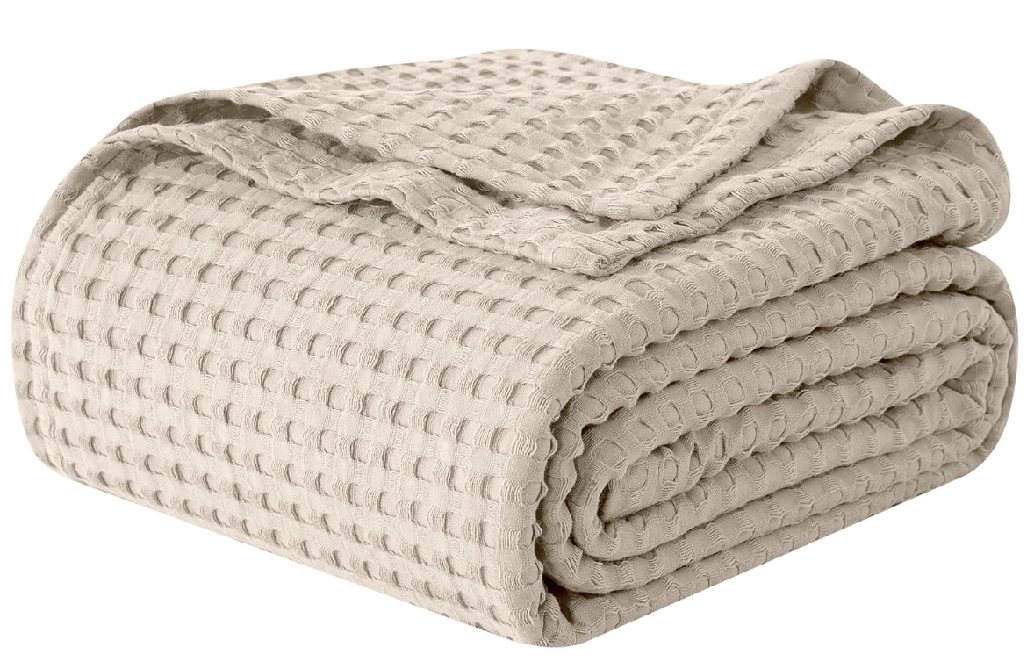 Cotton waffle blanket