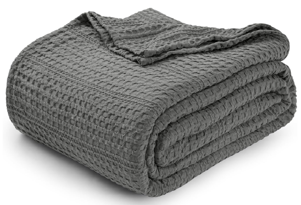 Cotton waffle blanket