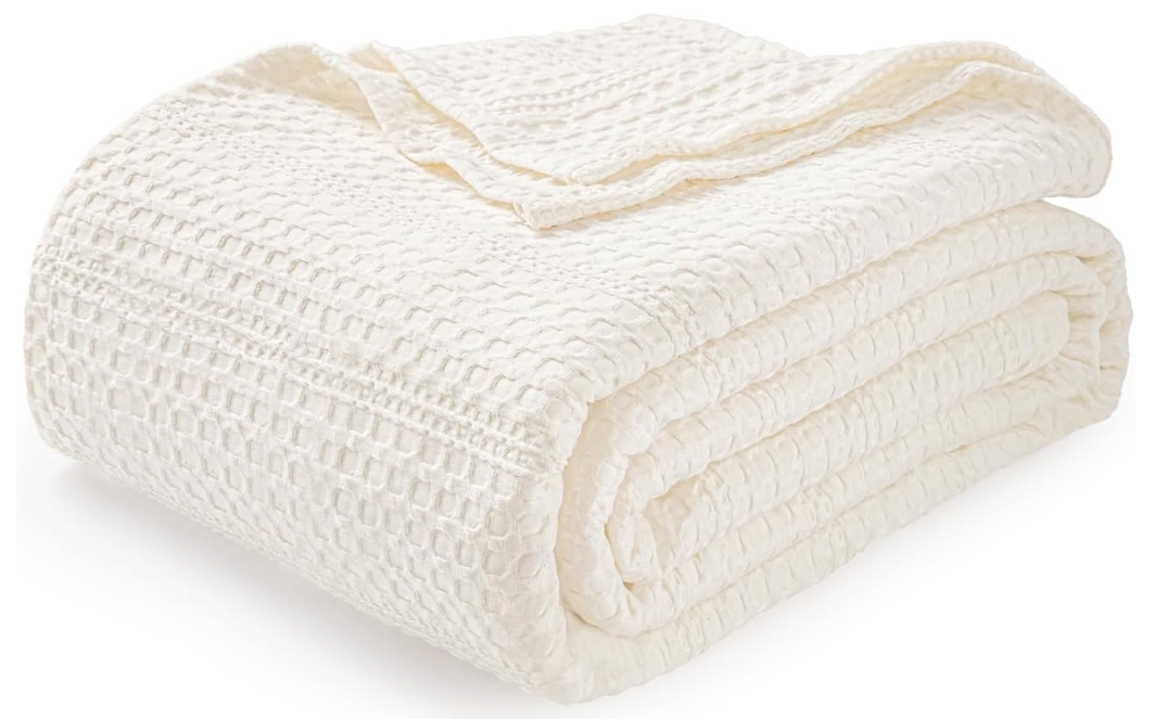 Cotton waffle blanket