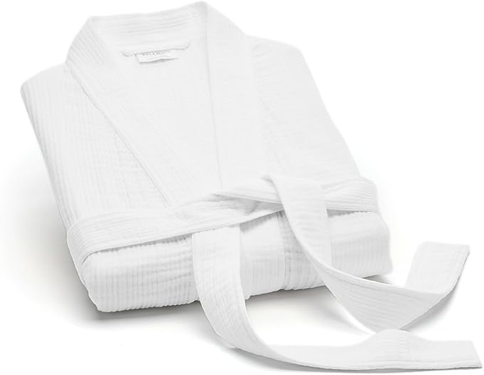 Double crepe bathrobe home clothing