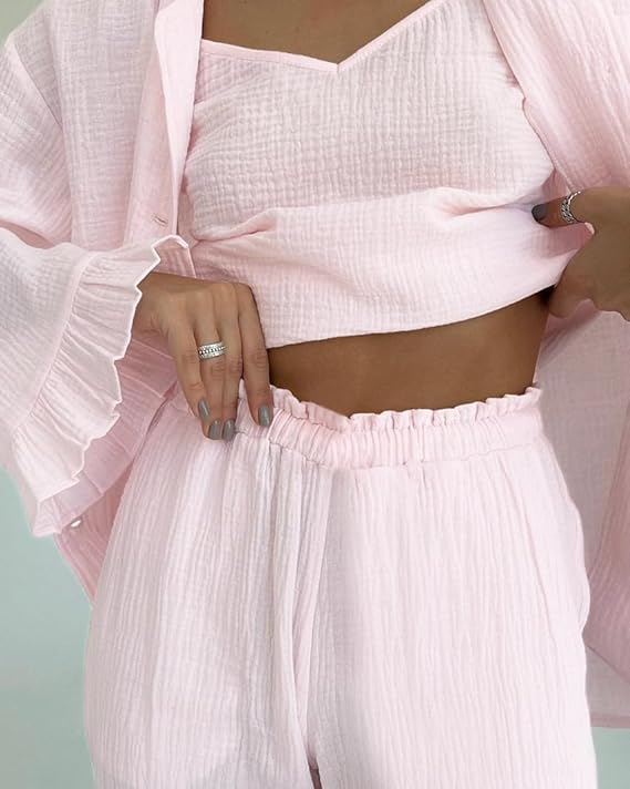 Double crepe bathrobe home clothing