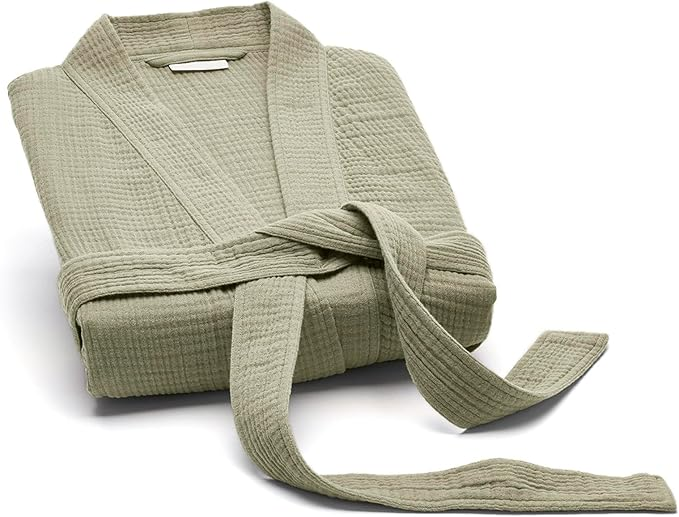 Double crepe bathrobe home clothing