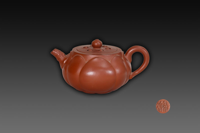 蒋蓉款莲瓣紫砂壶