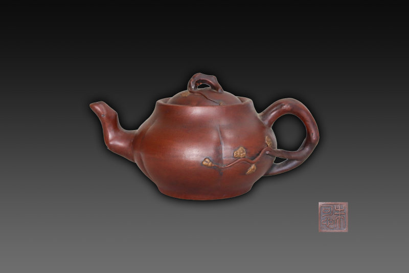 朱可心梅花瓜棱壶