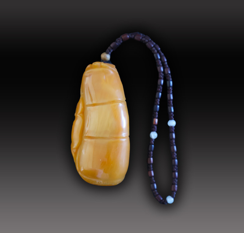 寿山石福在眼前手把一件