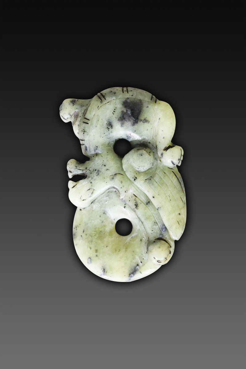 高古玉瑞兽挂件