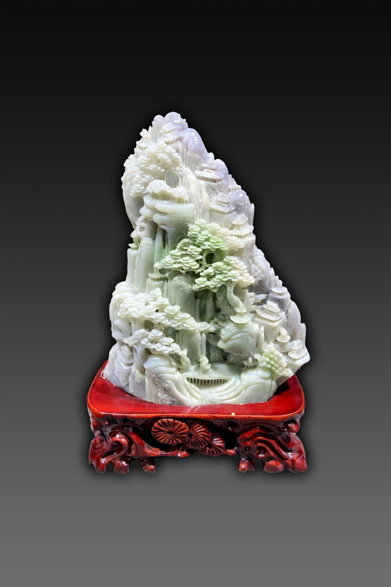 大清和田玉摆件