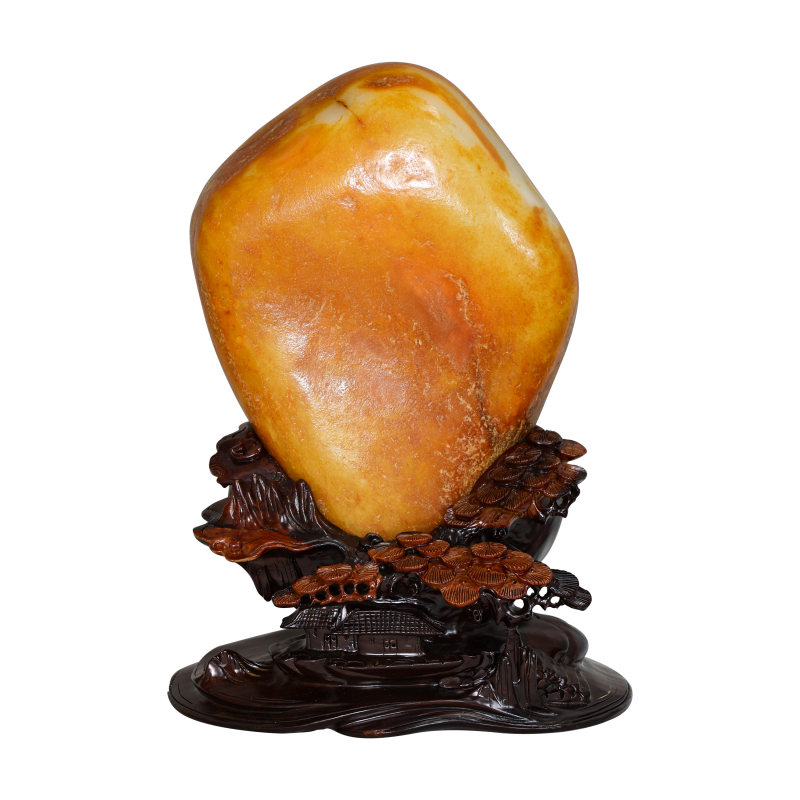 和田玉原石摆件