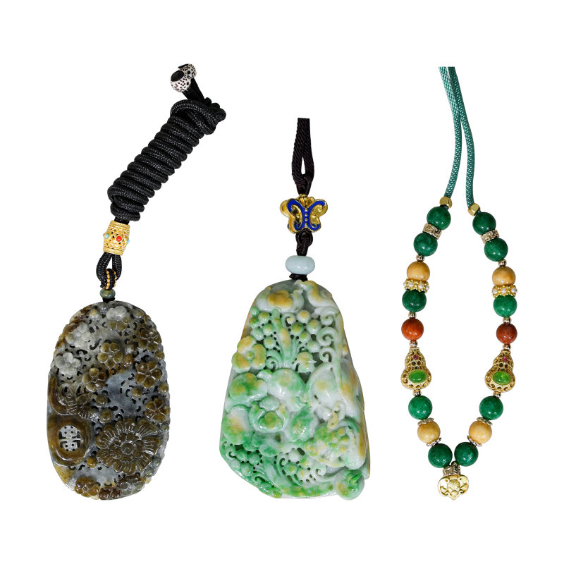 翡翠挂件一组