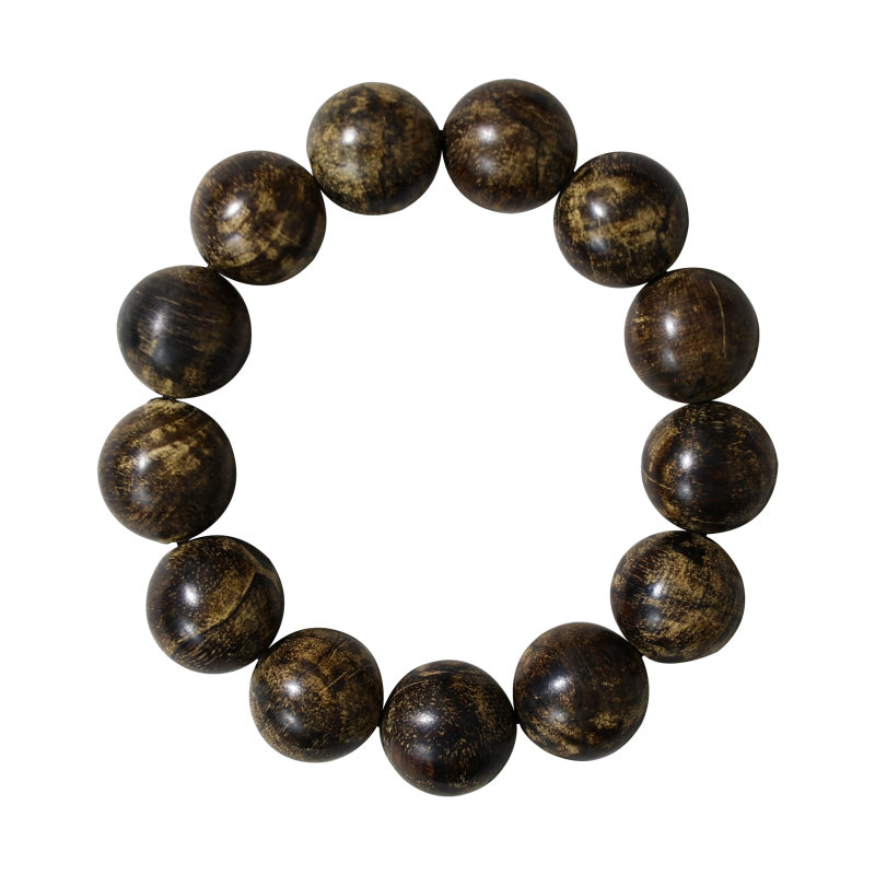 越南芽庄白棋天然楠野沉香手串