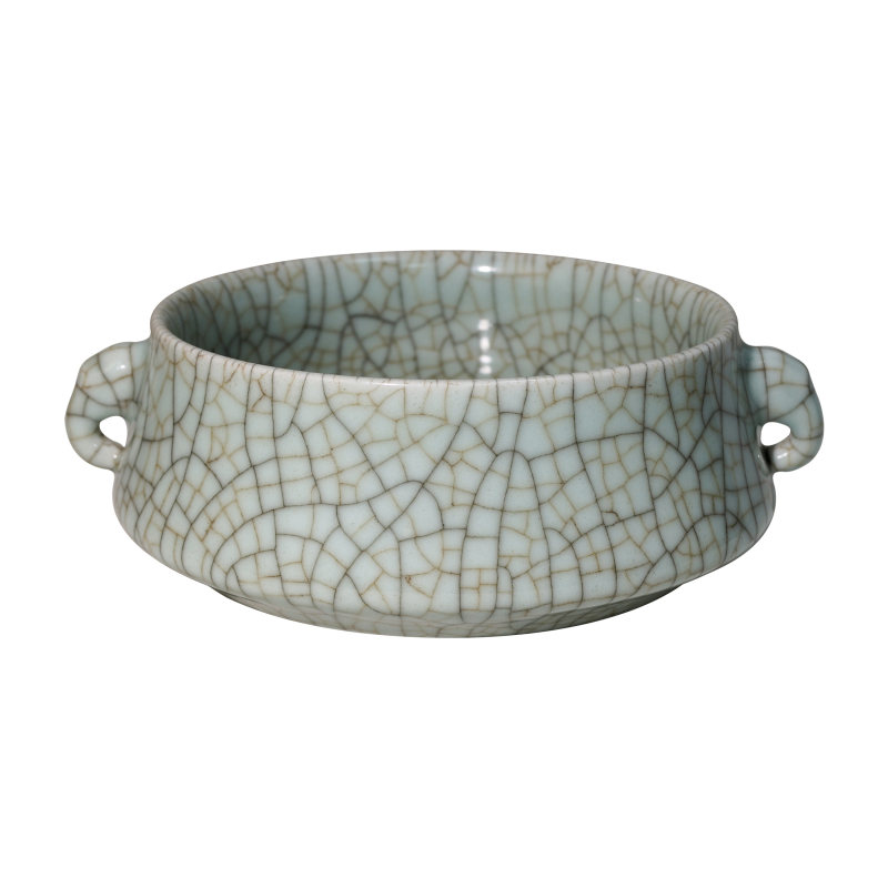 哥窑开片双耳洗