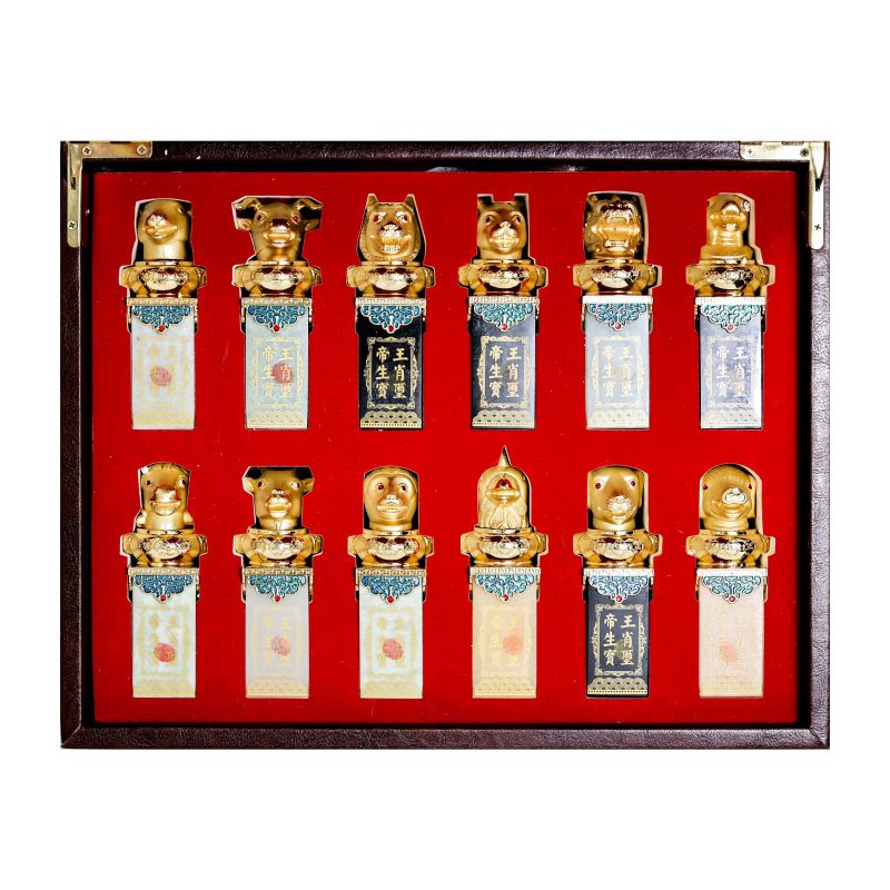 十二生肖珐琅印玺一组