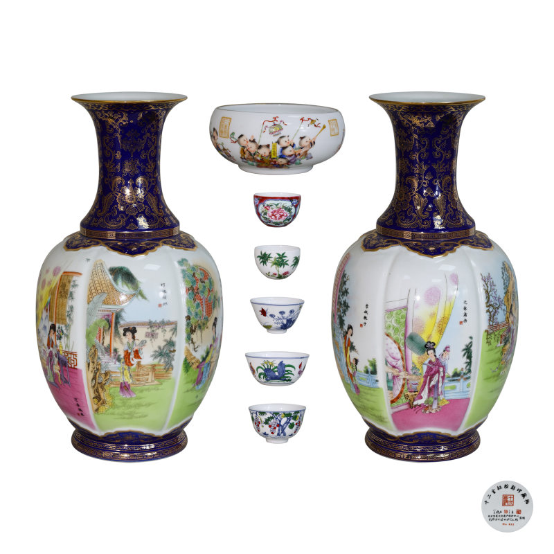 王锡良王彩12金钗彩对瓶