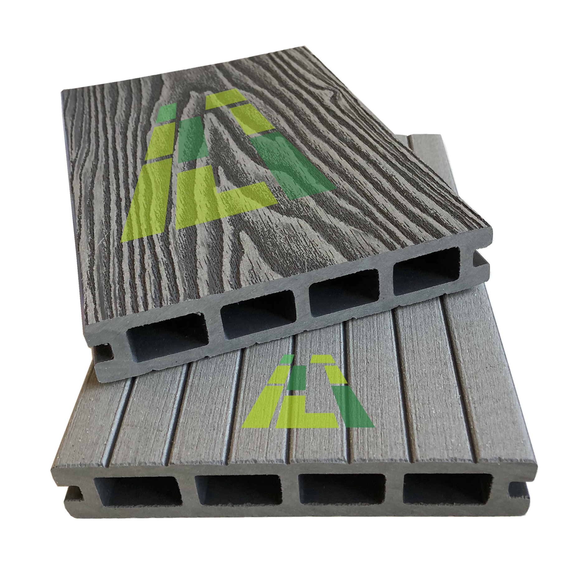 Deep Wood Grain Composite Decking - Anthracite