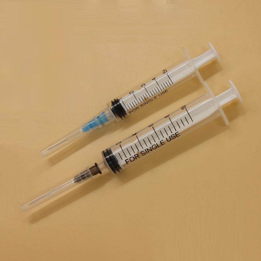 disposable sterilized syringe with CE and FDA 510 K， 1mL 3mL 5mL