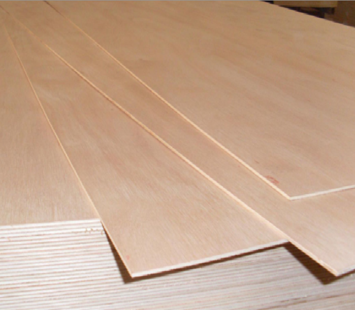 3mm Plywood 1220*2440mm Red hardwood door skin