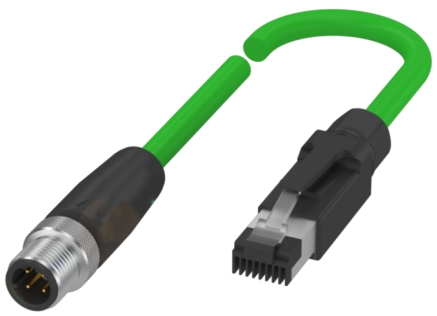 连接线缆—(双头线缆)ST-CB-XX-M12DMST-4PNT-RJ45ST-X