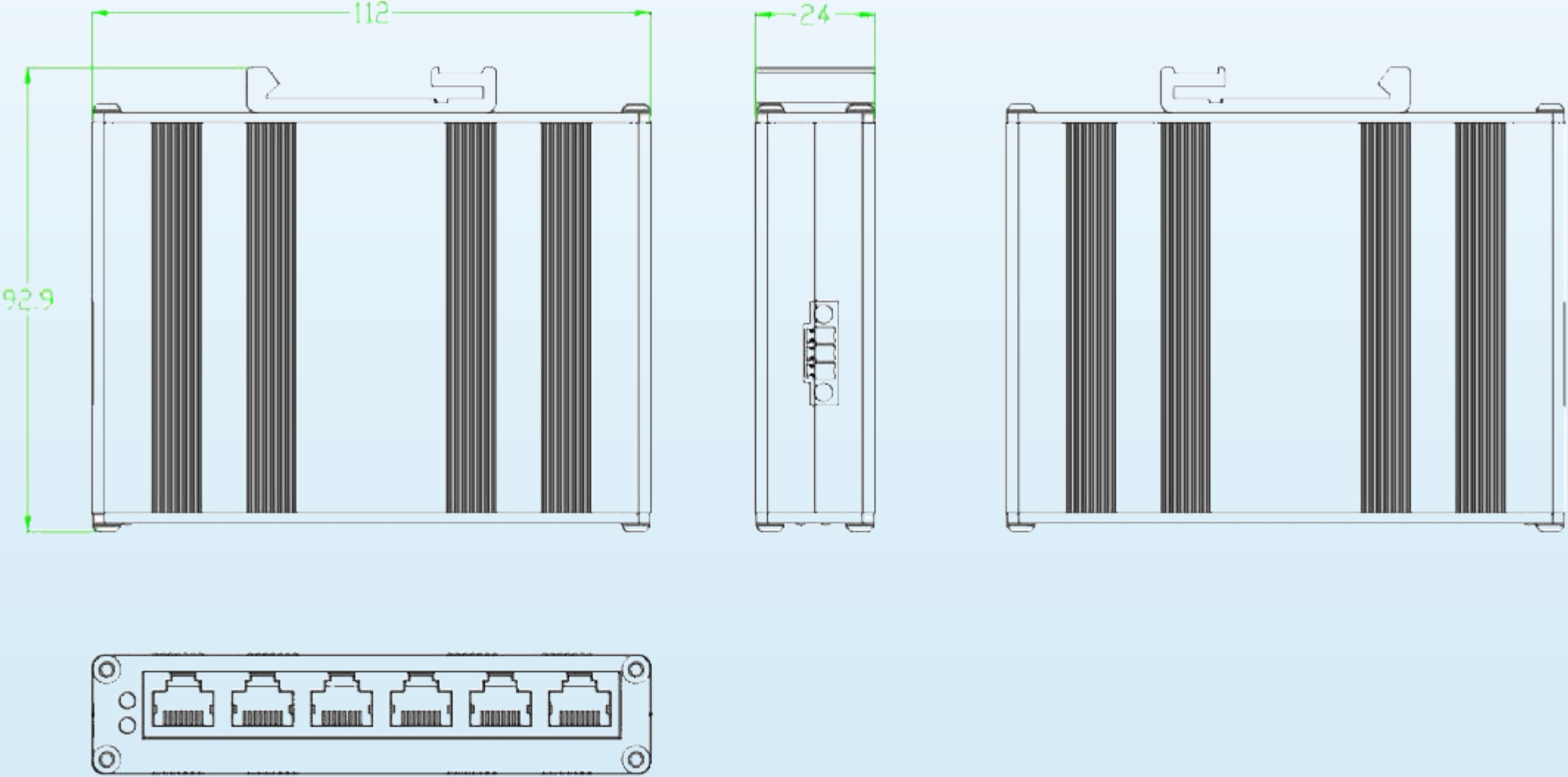 6口EtherCAT分支器ST-EC6SW