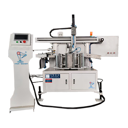 Six-bin rotary material storage manipulator