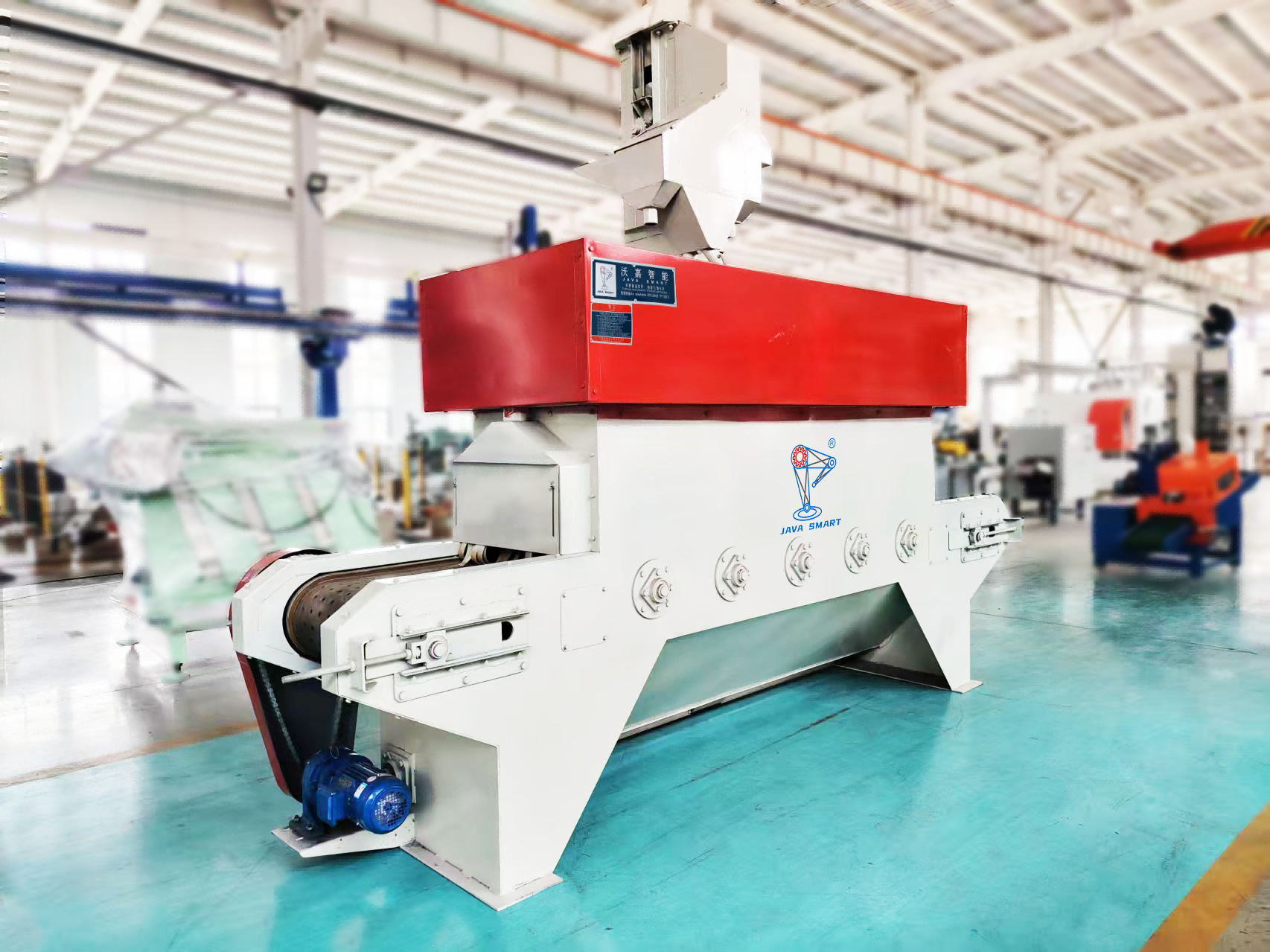 Tunnel shot blasting machine