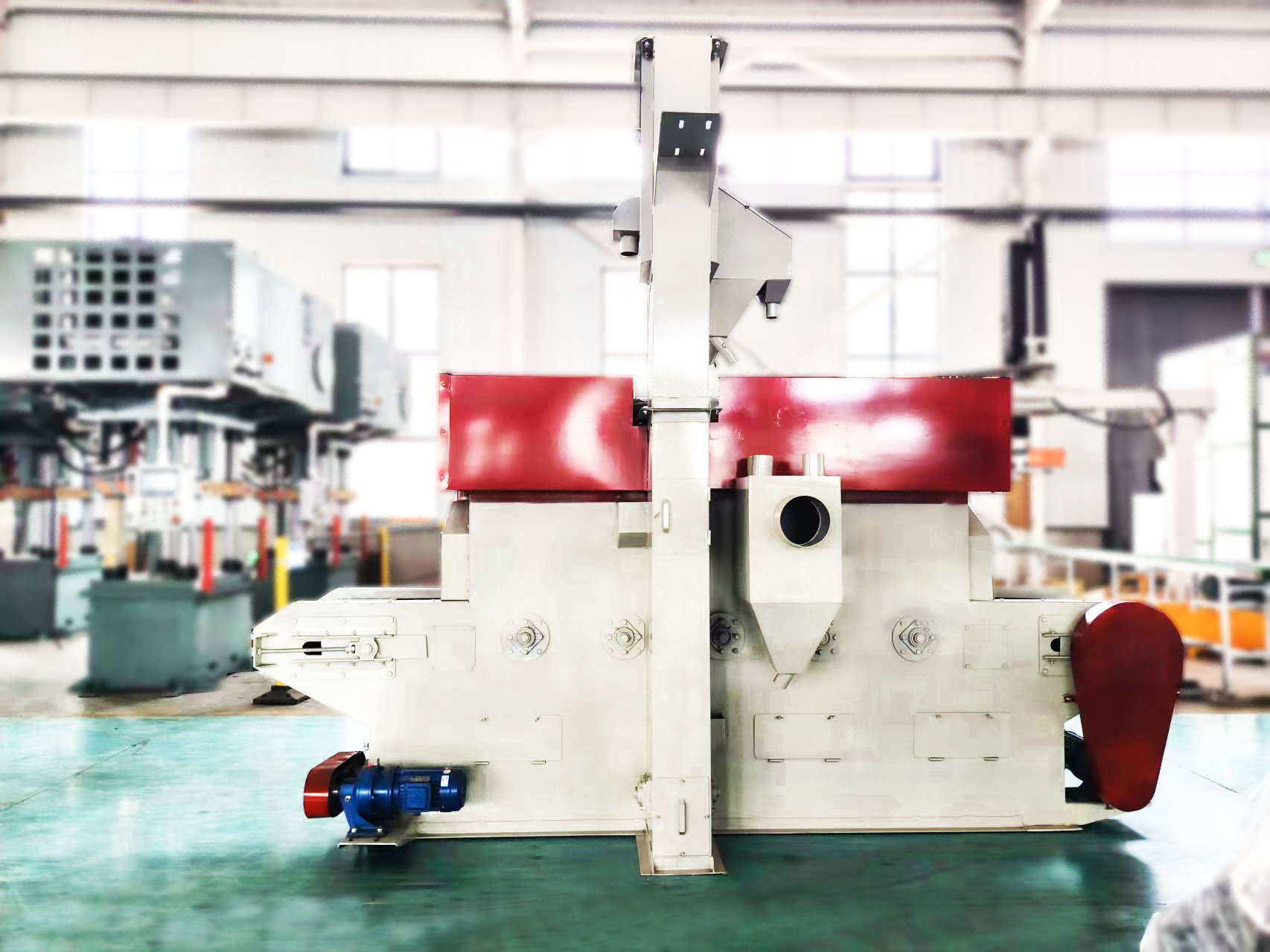 Tunnel shot blasting machine